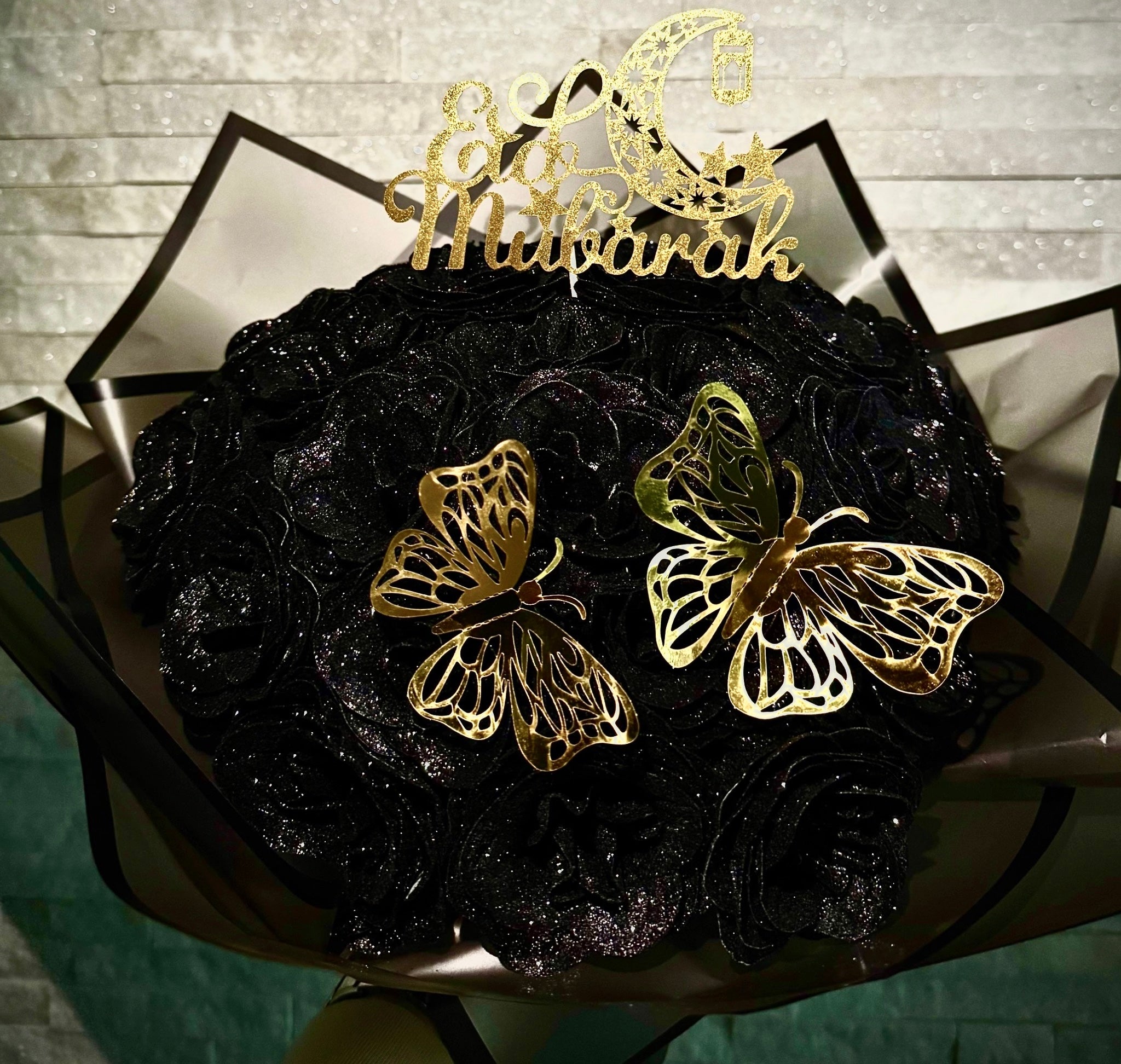 Glitzer-Rosenstrauß