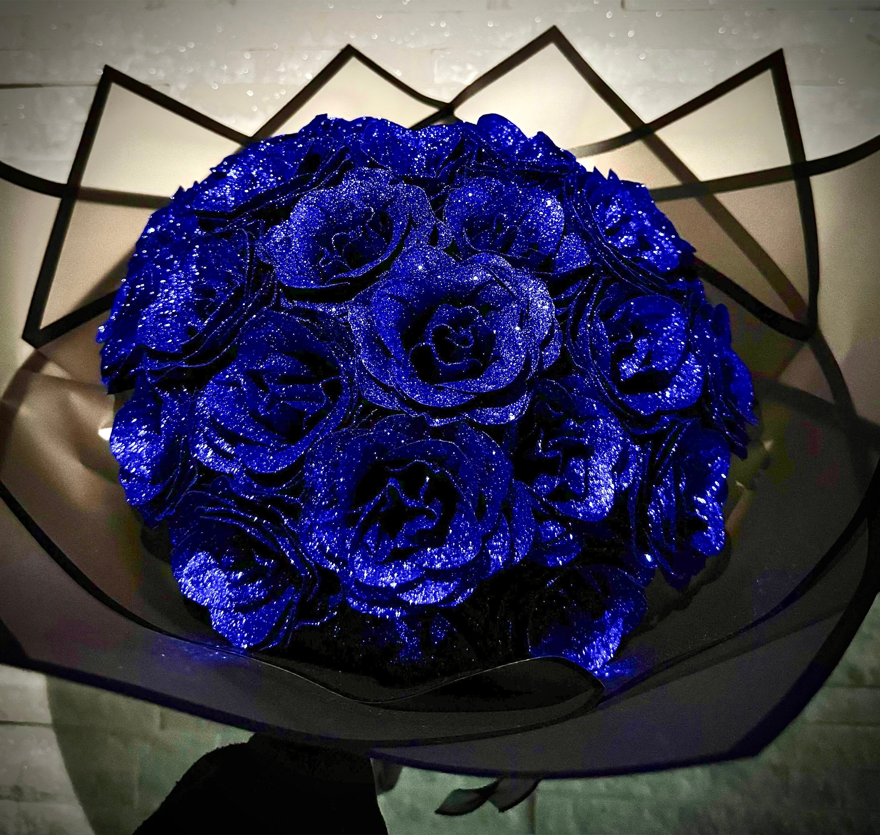 Glitzer-Rosenstrauß